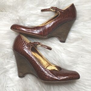 Isabella Fiore glittery brown Patent Leather Mary Jane 7M